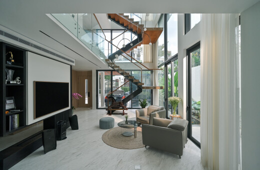 Polaris Villa - Kết hợp Nhôm Kính tinh giản trong kiến trúc tân cổ điển