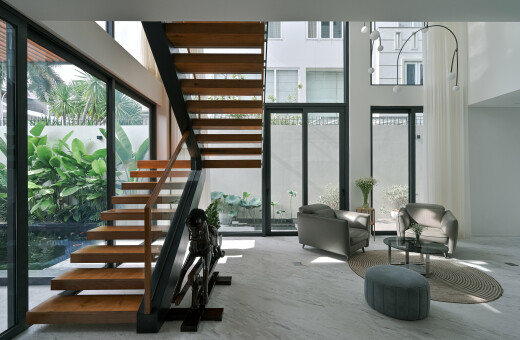 Polaris Villa - Kết hợp Nhôm Kính tinh giản trong kiến trúc tân cổ điển