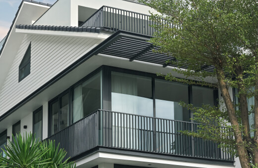 Polaris Villa - Kết hợp Nhôm Kính tinh giản trong kiến trúc tân cổ điển