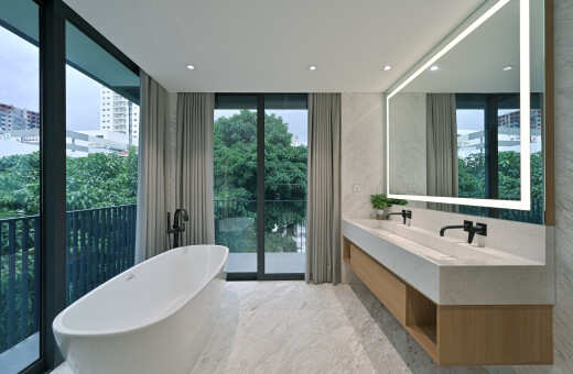 Polaris Villa - Kết hợp Nhôm Kính tinh giản trong kiến trúc tân cổ điển